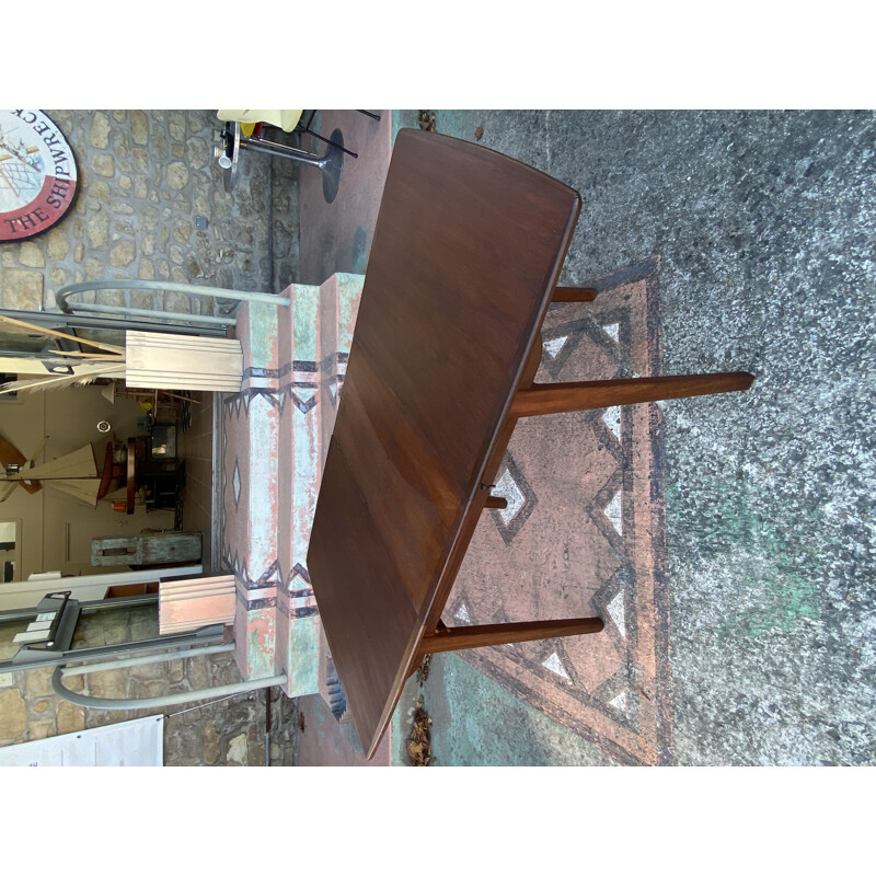 Scandinavian vintage teak table with extensions, 1960