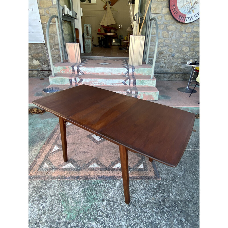 Scandinavian vintage teak table with extensions, 1960