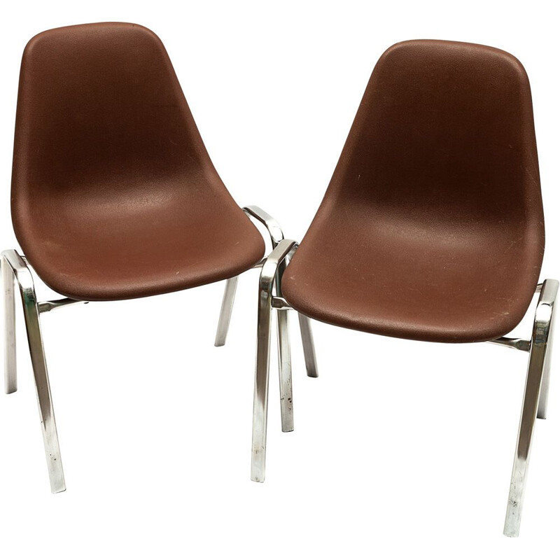 Paar vintage "ORLY" stoelen van Bruno Pollak, 1976