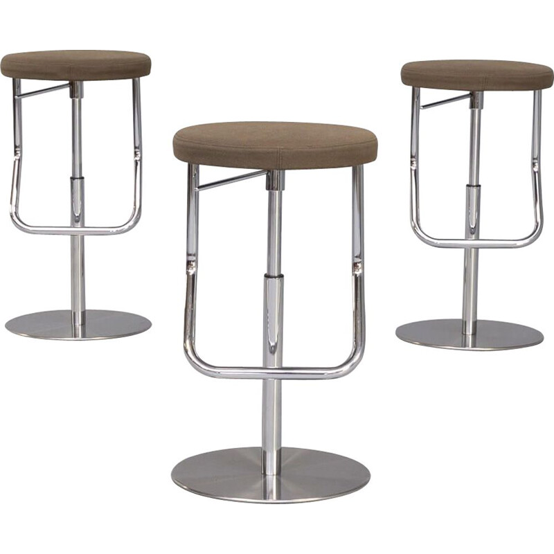 Set of 3 vintage S 123 Ph bar stools by James Irvine for Thonet