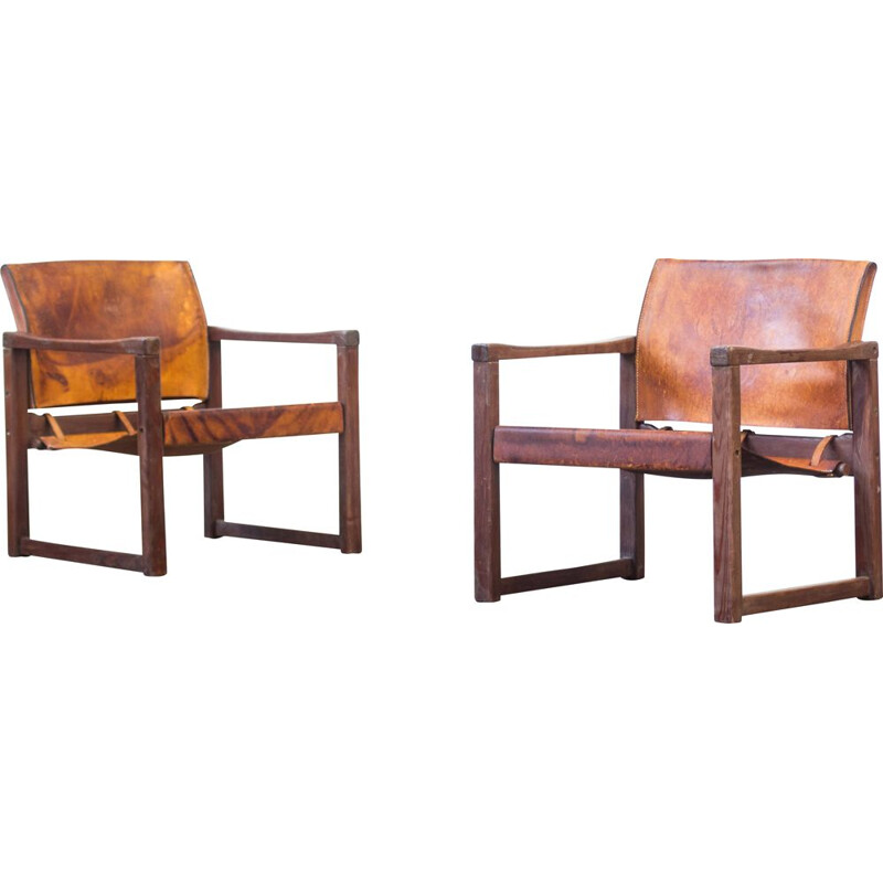 Pair of vintage danisch armchairs by Karin Möbring, 1960s