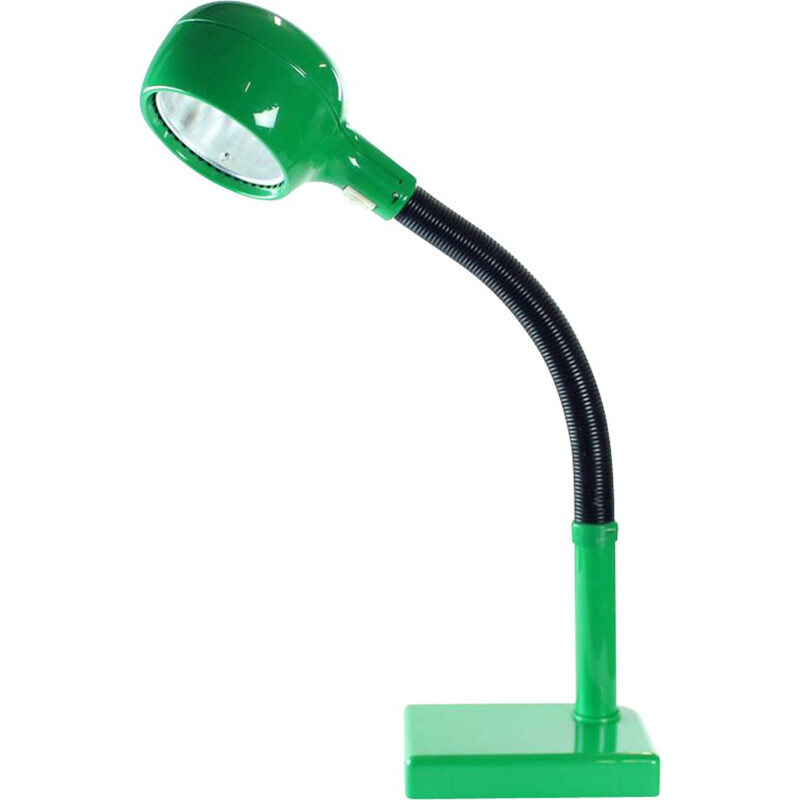 Vintage green table lamp in plastic, Hungary 1960s