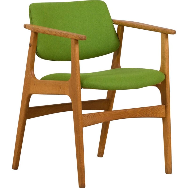 Vintage oakwood armchair by Erik Kirkegaard, Denmark 1960s