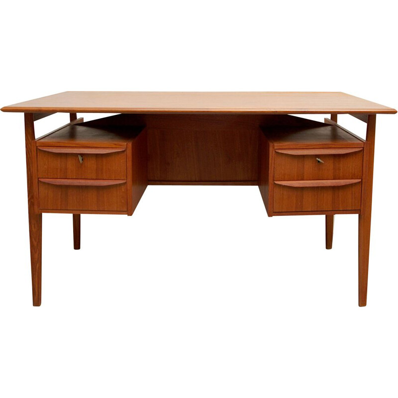 Vintage desk in teak by Tibergaard, Denmark 1960s