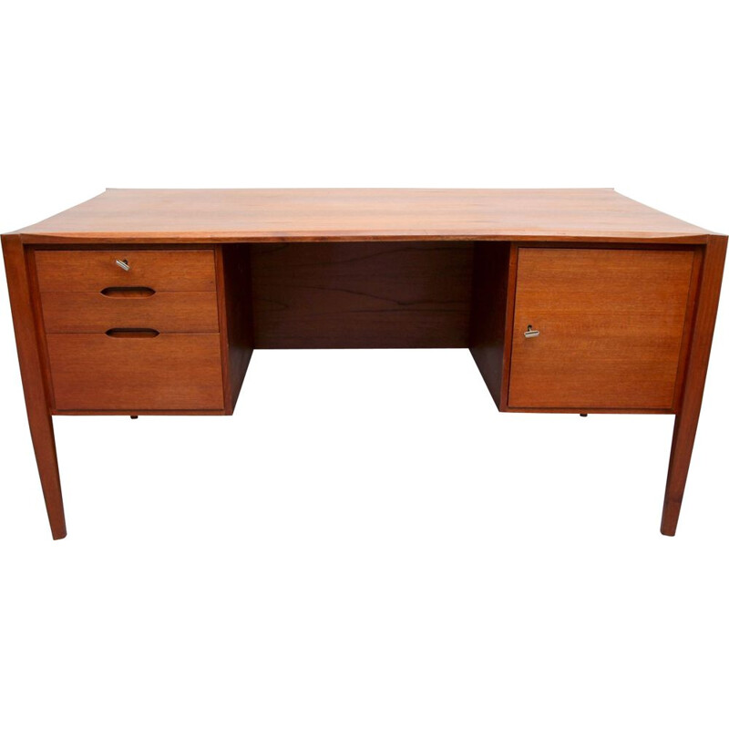 Vintage desk in teak by Wilhelm Renz, Germany 1960s