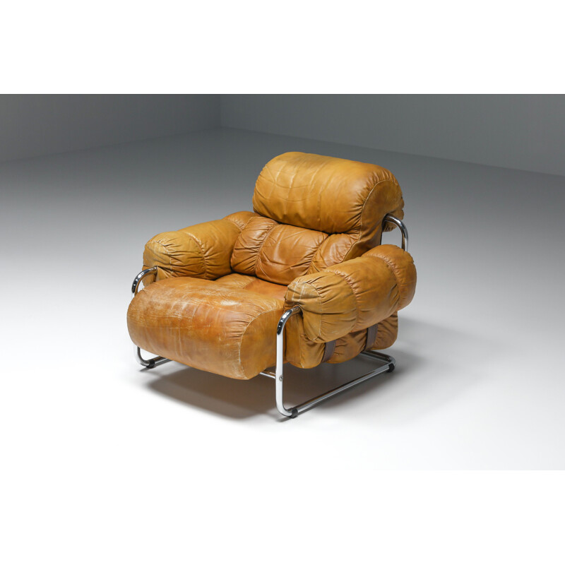 Pair of vintage Tucroma armchairs by Guido Faleschini for Pace Collection, 1970s