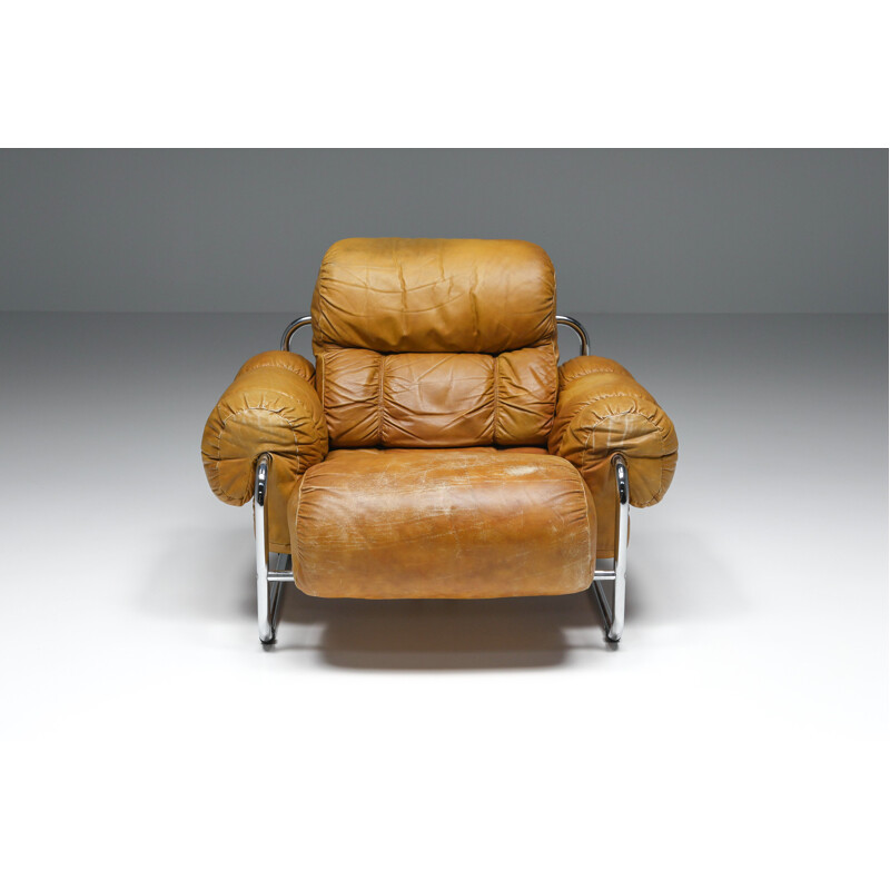 Paire de fauteuils Tucroma vintage de Guido Faleschini pour Pace Collection, 1970