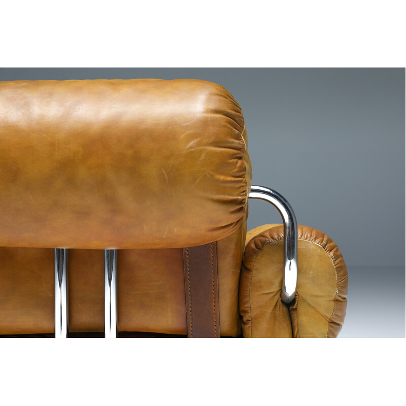 Pair of vintage Tucroma armchairs by Guido Faleschini for Pace Collection, 1970s