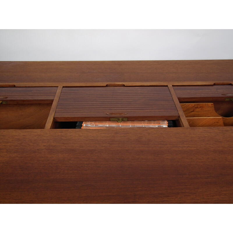 Scandinavian desk in teak and teak veneer, CLAUSEN & MAERUS - 1960s