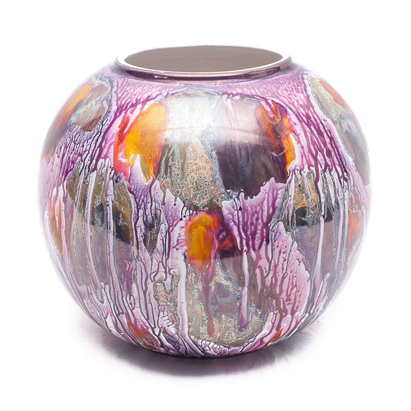 Vintage spherical vase by Scheurich, Germany 1960