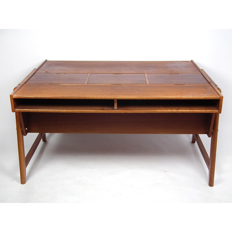 Scandinavian desk in teak and teak veneer, CLAUSEN & MAERUS - 1960s
