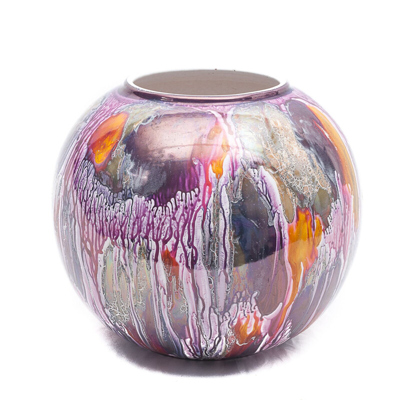 Vintage spherical vase by Scheurich, Germany 1960