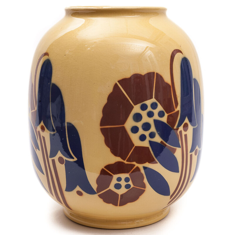 Vaso in ceramica vintage di Lunéville per Lafayette, 1930