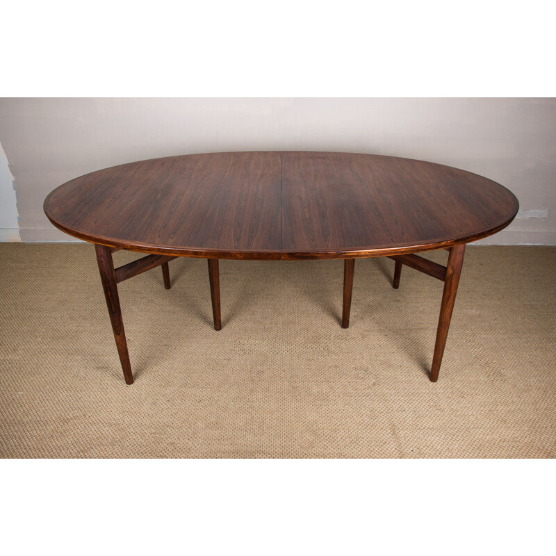 Danish vintage extendable table in Rio rosewood by Arne Vodder for Sibast, 1960