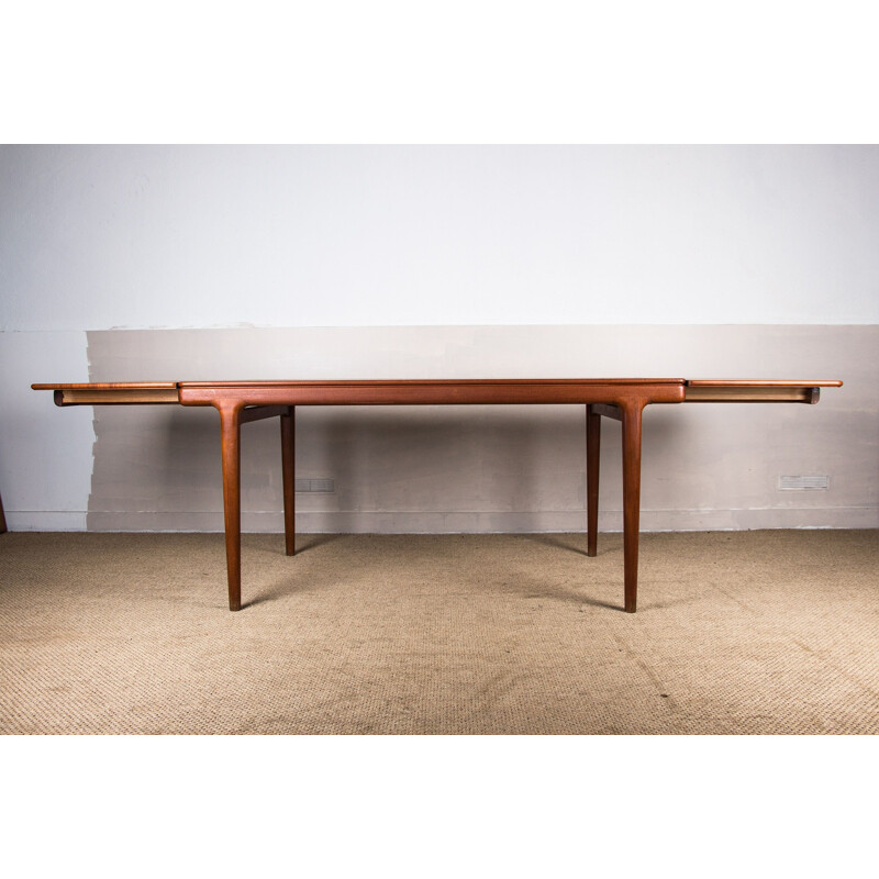 Vintage Danish teak extension table by Joahnnes Andersen for Uldum Mobelfabrik, 1960