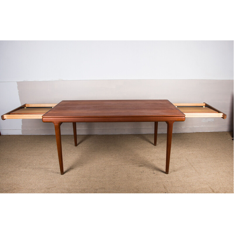 Vintage Danish teak extension table by Joahnnes Andersen for Uldum Mobelfabrik, 1960