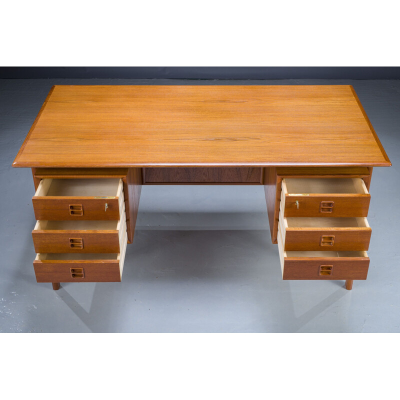 Mid-century teak desk by Arne Vodder, Denmark 1960s