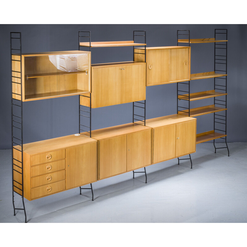 Mid-century elmwood shelf, 1960s