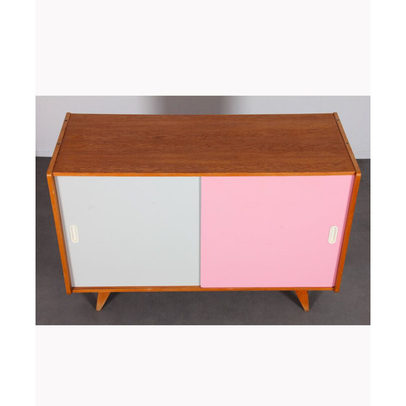 Vintage pink and white highboard by Jiri Jiroutek for Interier Praha, Czech Republic 1960