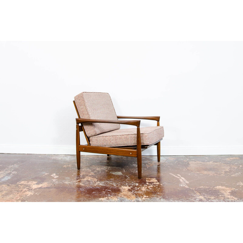 Vintage teakhouten "Kolding" fauteuil van Erik Wørts voor Ikea, 1960