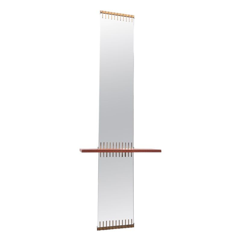 Mid-century mirror by Ettore Sottsass for Santambrogio e De Berti, 1950s