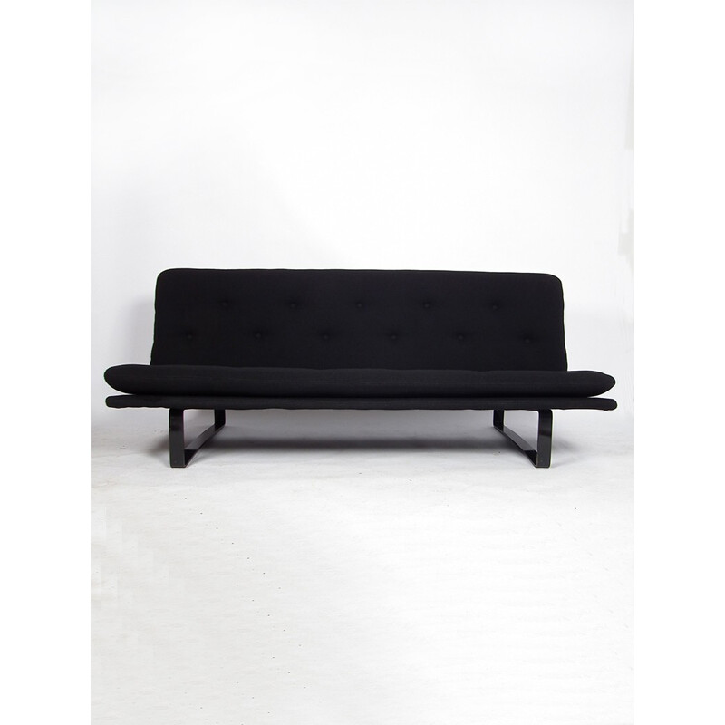 Canapé "C684" Artifort en tissu noir, Kho LIANG LE - 1960