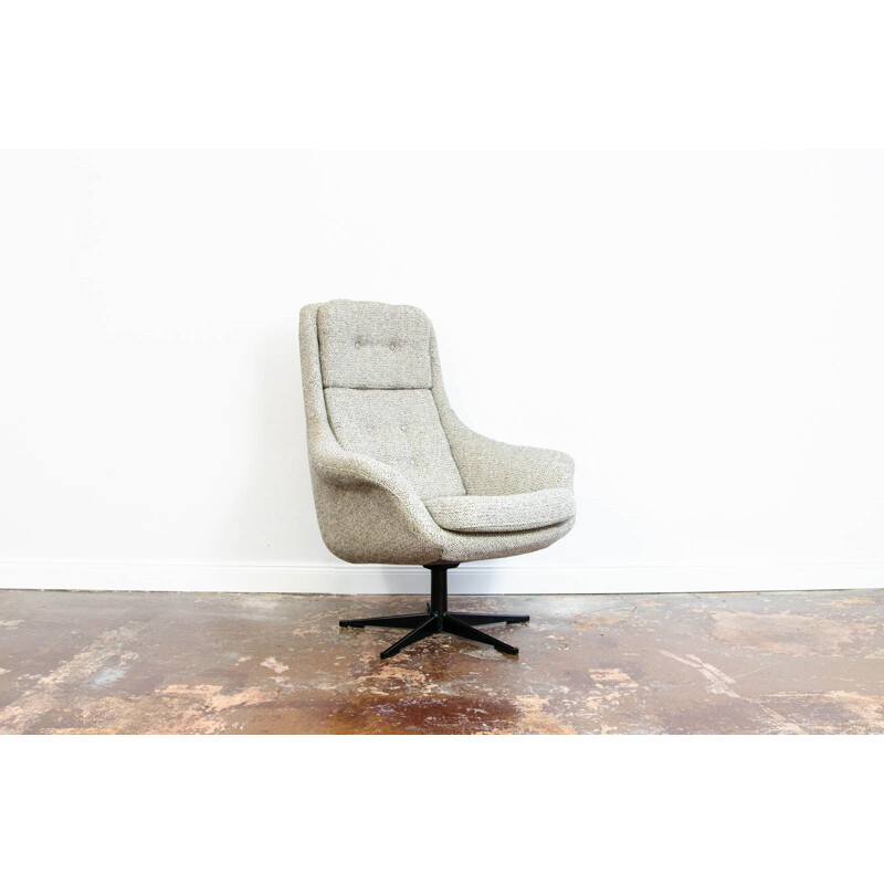 Fauteuil pivotant vintage F 015 de Lubuskie Fabryki Mebli, 1970