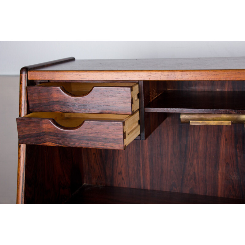 Vintage Danish Rio rosewood secretary model 37 by Arne Wahl Iversen for Vinde Mobelfabrik, 1960