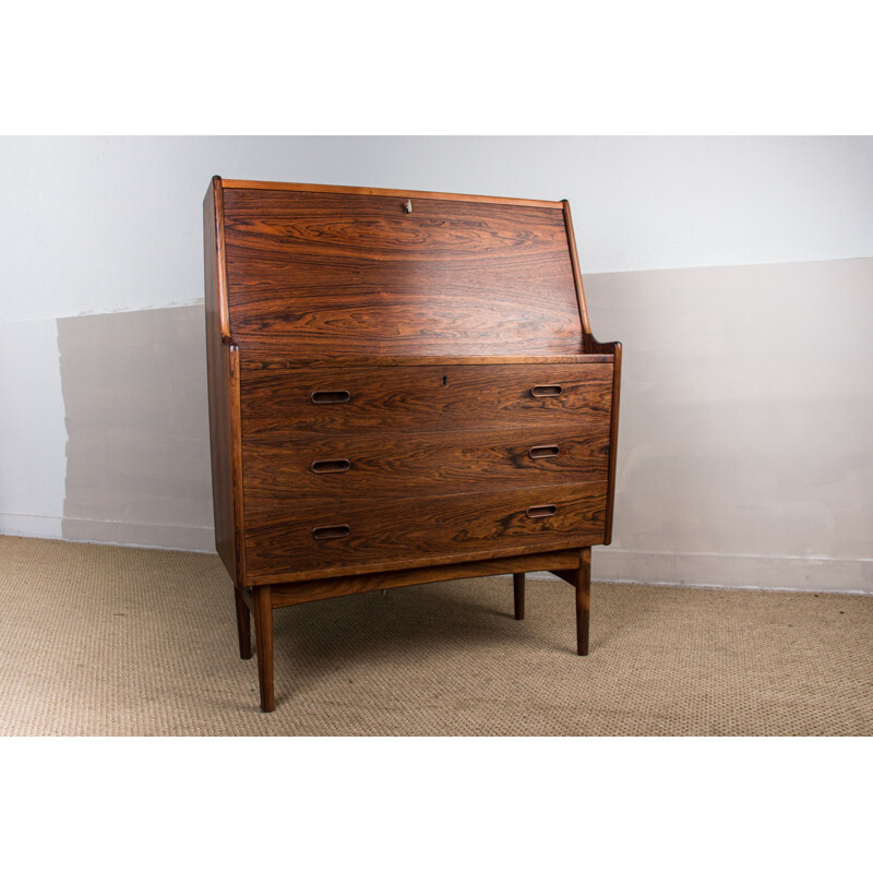 Vintage Danish Rio rosewood secretary model 37 by Arne Wahl Iversen for Vinde Mobelfabrik, 1960