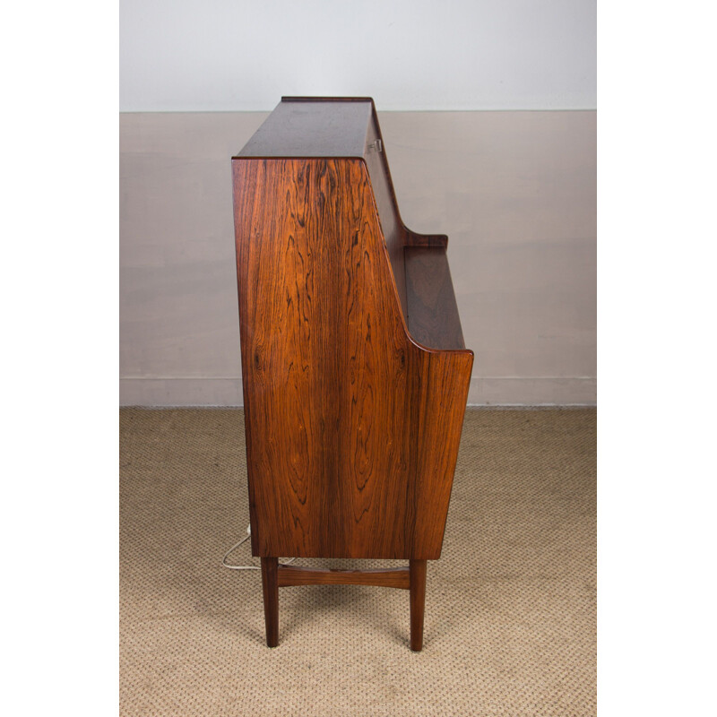 Vintage Danish Rio rosewood secretary model 37 by Arne Wahl Iversen for Vinde Mobelfabrik, 1960