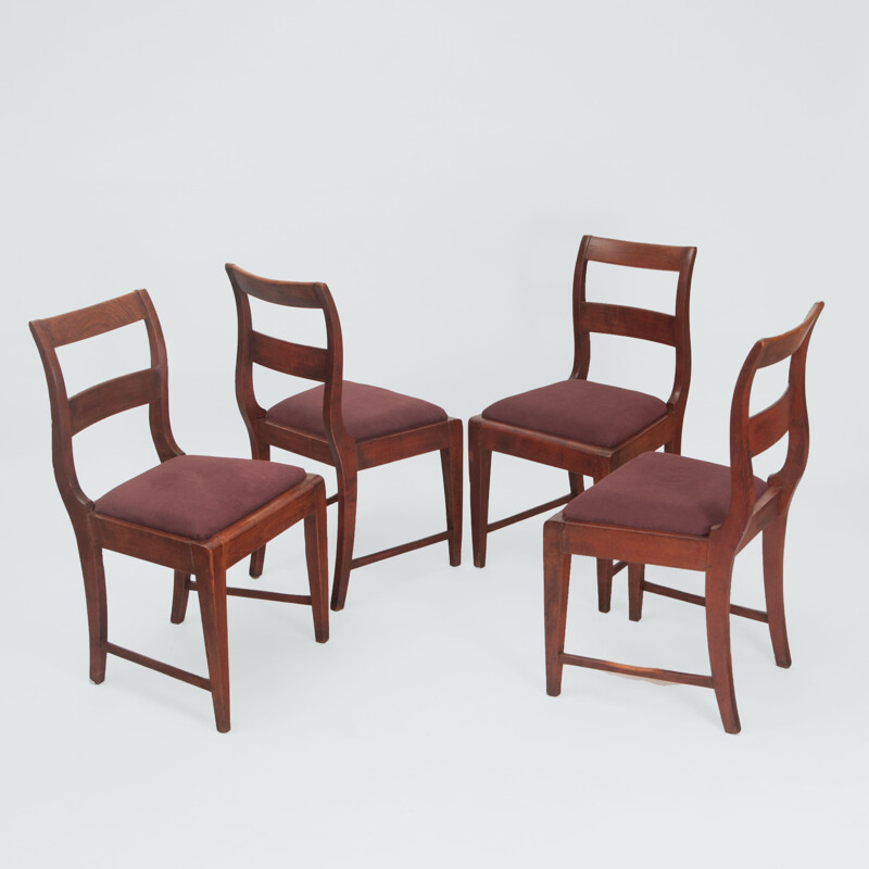 Vintage set of 2 Danish dining chairs, 1930s