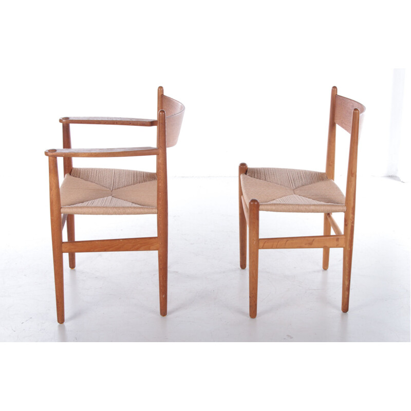 Set of 10 vintage "CH36" dining chairs by Hans Wegner for Carl Hansen & Søn, Denmark 1960s