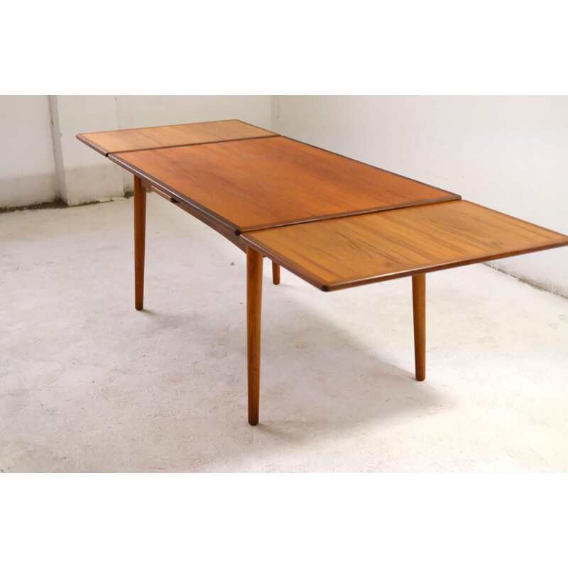 Mid-century teak extendable table, Norway 1960s