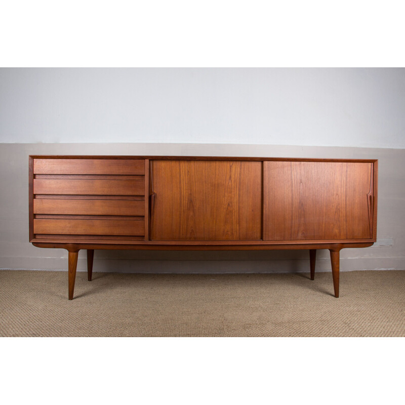 Vintage Danish teak sideboard by Gunni Omann for Omann Jun's Møbelfabrik, 1960