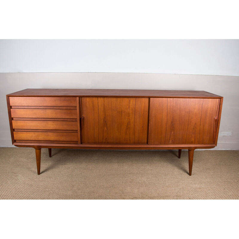 Vintage Danish teak sideboard by Gunni Omann for Omann Jun's Møbelfabrik, 1960