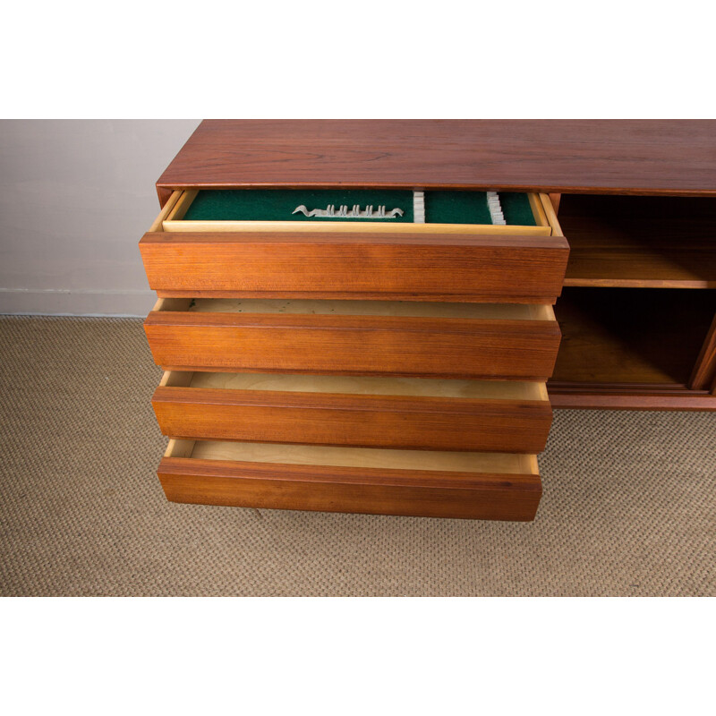 Vintage Danish teak sideboard by Gunni Omann for Omann Jun's Møbelfabrik, 1960