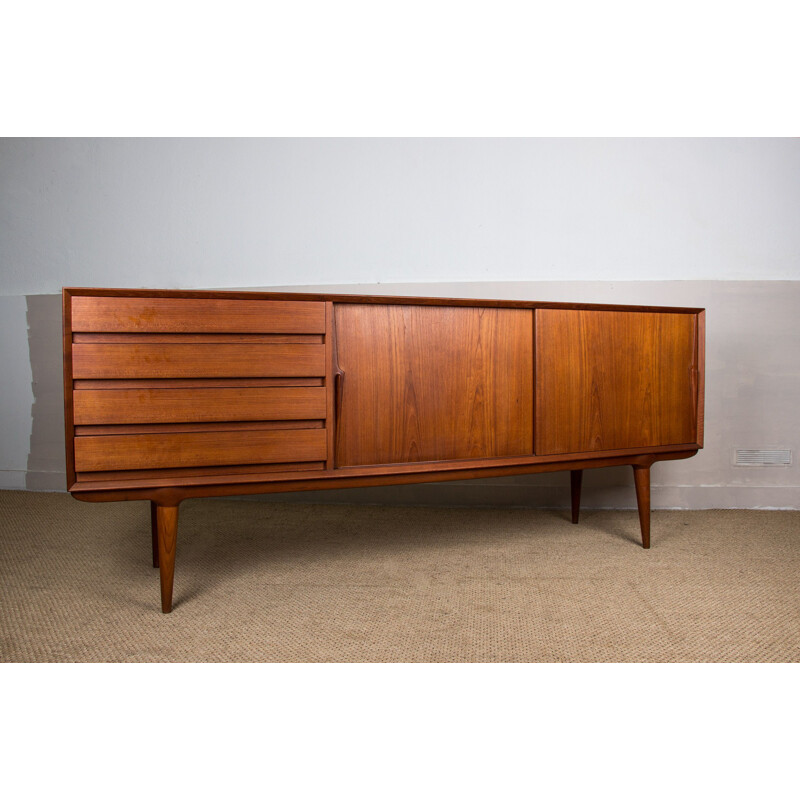 Vintage Danish teak sideboard by Gunni Omann for Omann Jun's Møbelfabrik, 1960