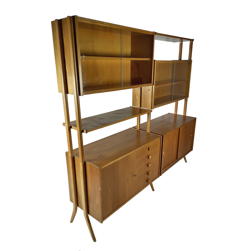 Mid century shelving system by Francis Jirák for Tatra, 1960s