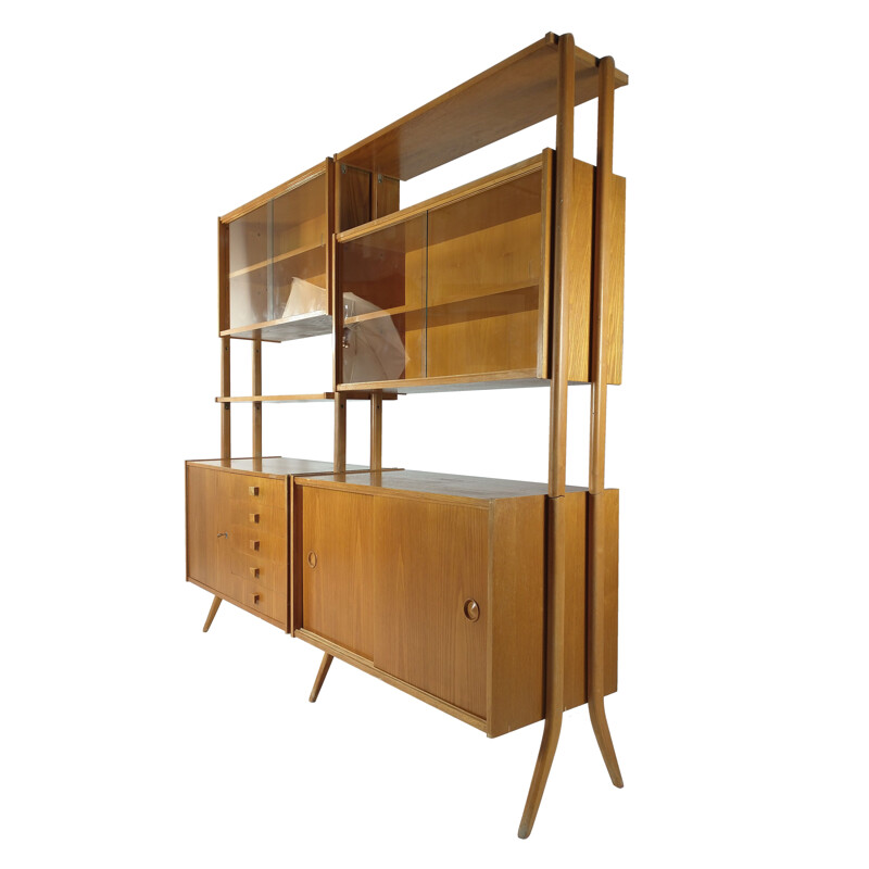 Mid century shelving system by Francis Jirák for Tatra, 1960s