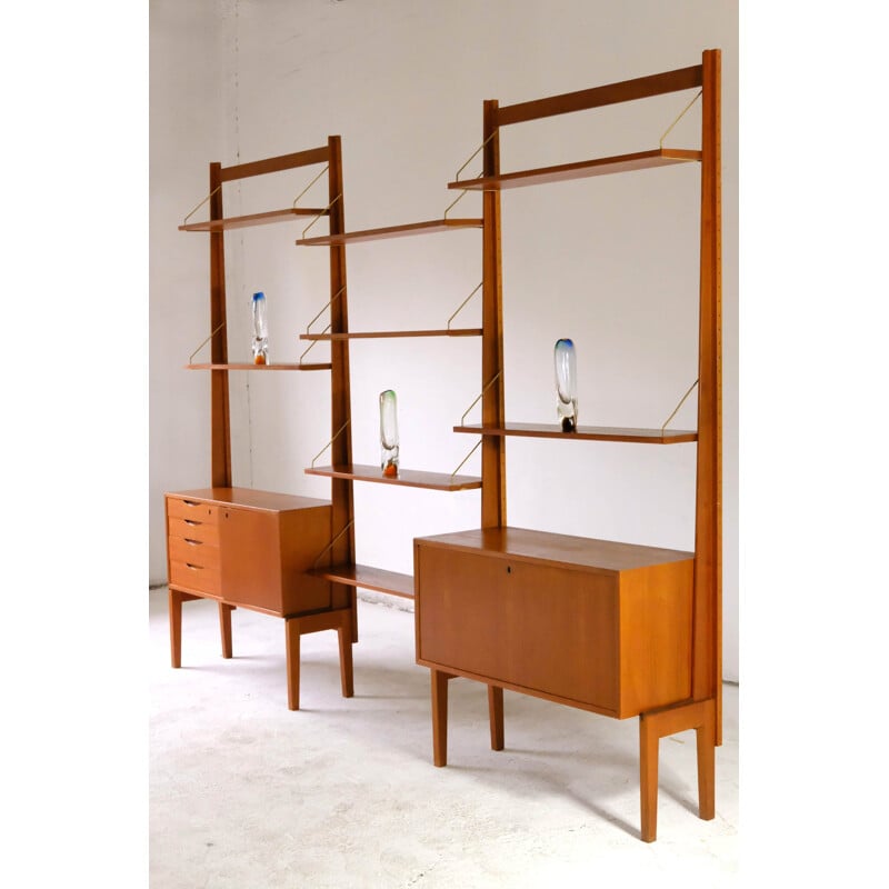 Mid-century Norwegian wall unit by Bruksbo, 1960s