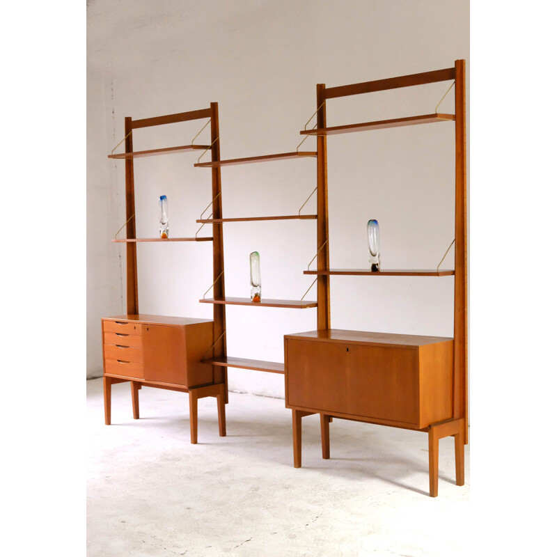 Mid-century Norwegian wall unit by Bruksbo, 1960s