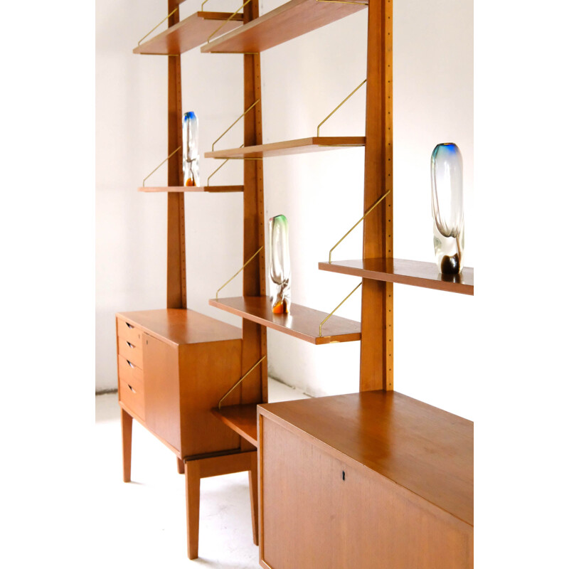 Mid-century Norwegian wall unit by Bruksbo, 1960s