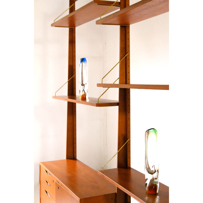 Mid-century Norwegian wall unit by Bruksbo, 1960s