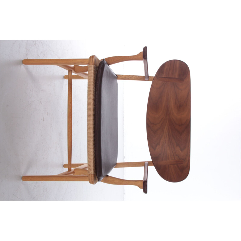 Poltrona vintage modello Ch22 di Hans J. Wegner per Carl Hansen