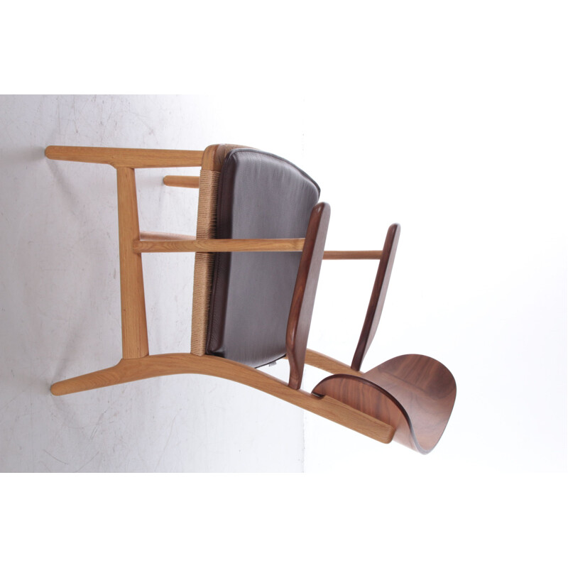 Model Ch22 vintage armchair by Hans J. Wegner for Carl Hansen & Søn, 1950s