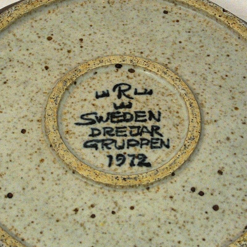 Bol vintage en céramique de Drejargruppen pour Rörstrand, Suède 1972