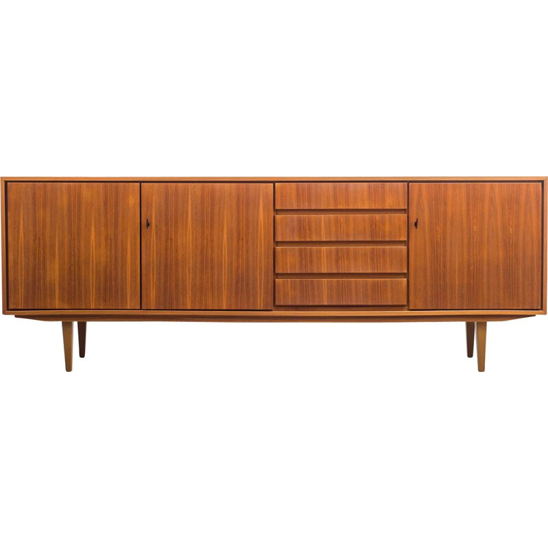 Vintage sideboard in walnut with lockable double door, 1960s