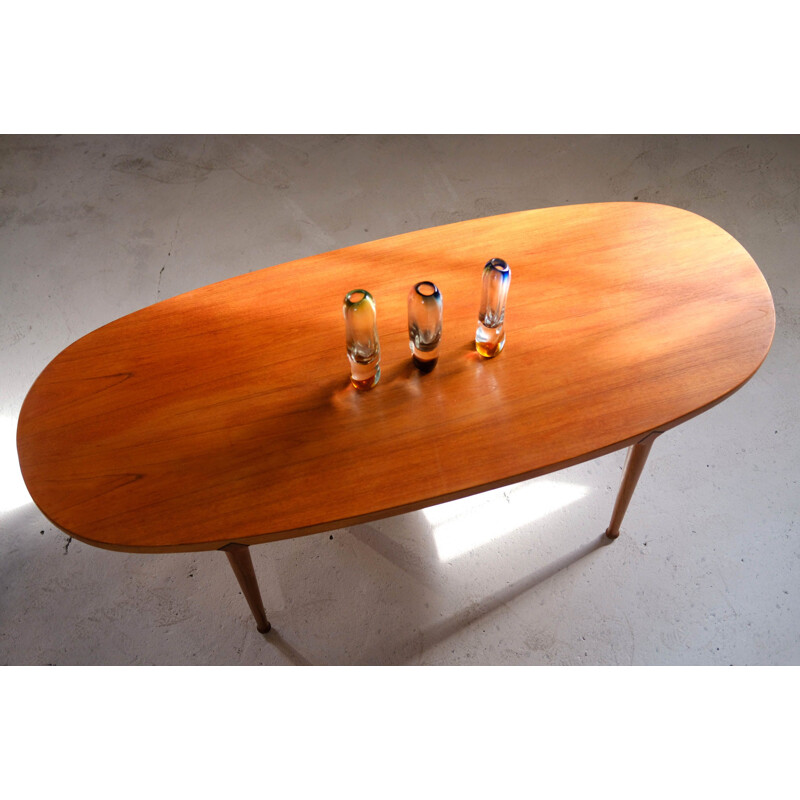 Teak vintage coffee table by Bendt Winge for Aase Dreieri, Norway 1960s