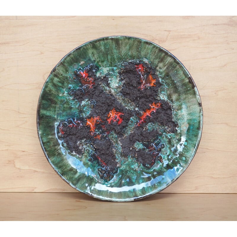 Lava Hanging Plate from Glit Iceland - 1970s