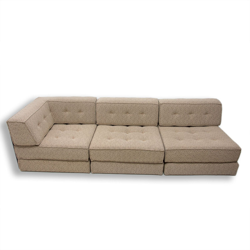 Modulares Vintage-Trio-Sofa aus Stoff, 1970